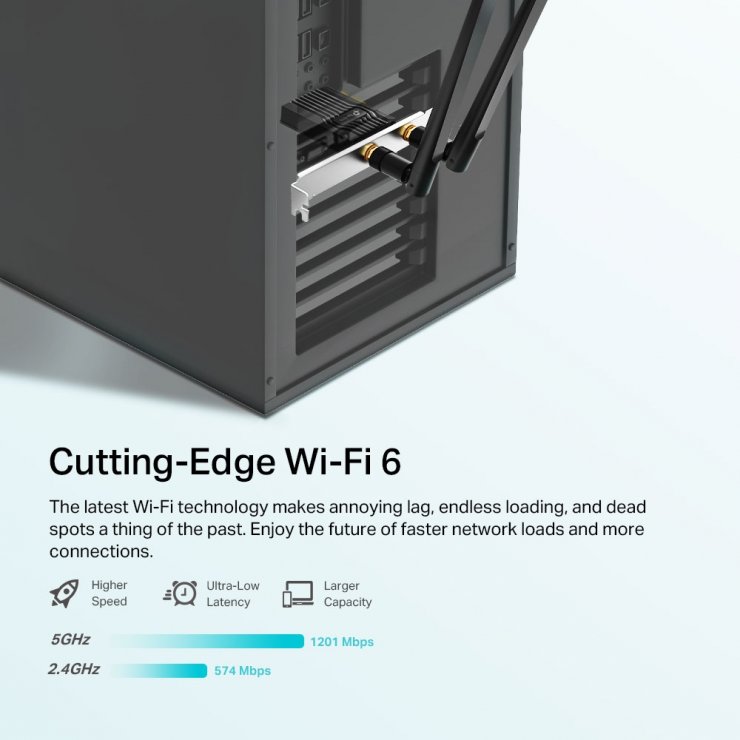 Imagine PCI Express AX1800 Wi-Fi 6 Bluetooth 5.2, TP-LINK ARCHER TX20E